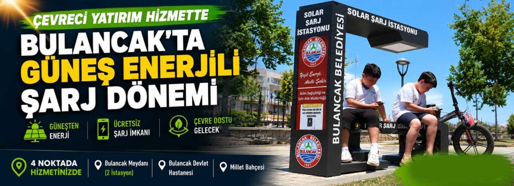 Bulancak’ta güneş enerjili şarj dönemi