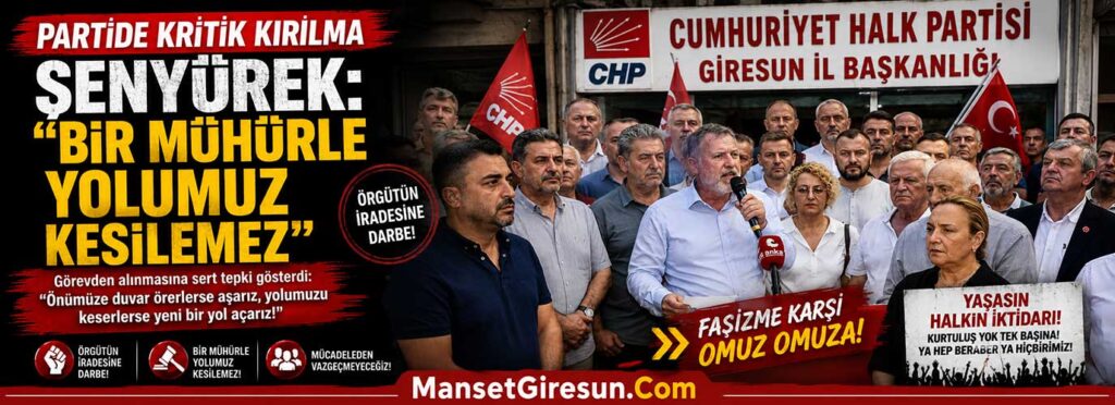Şenyürek: Bir mühürle yolumuz kesilemez
