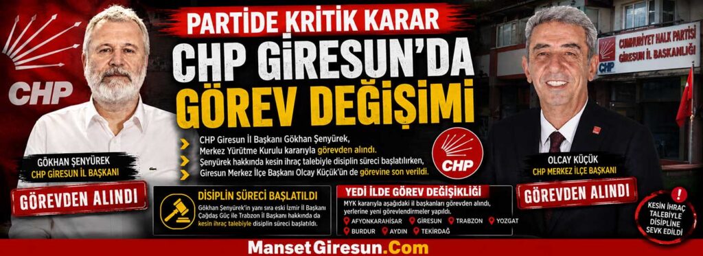 CHP Giresun’da görev değişimi