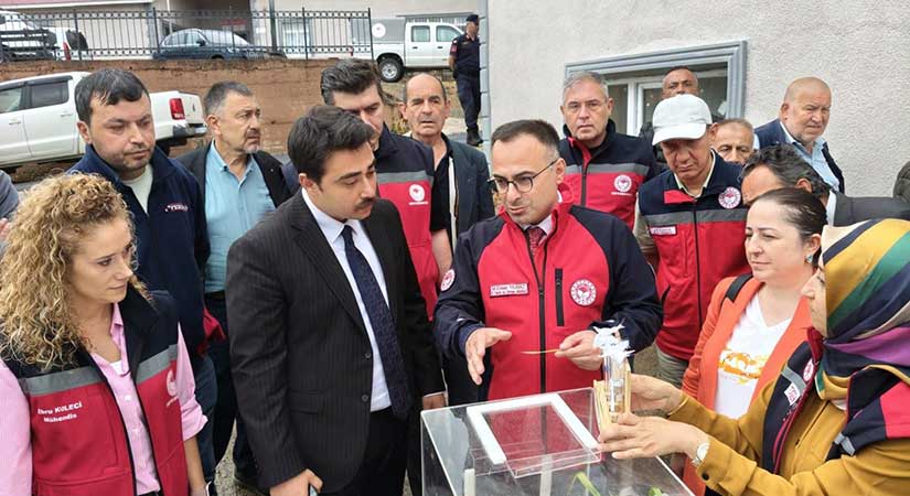 Yağlıdere’de samuray arıları doğaya bırakıldı