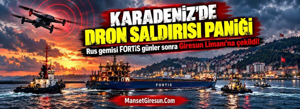 Rus gemisi FORTİS günler sonra Giresun Limanı’na çekildi!